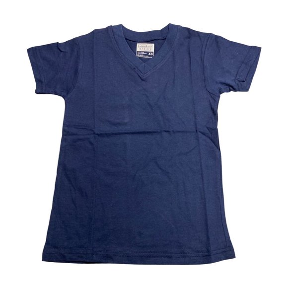 Andrew Scott Boys'12 Pack V Neck T Shirt - Cotton (Black, Navy, Grey) - Picture 2 of 8